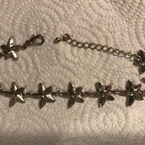 Ladies starfish ankle bracelet